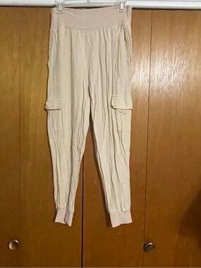 Fate Cream Cargo Jogger Pants